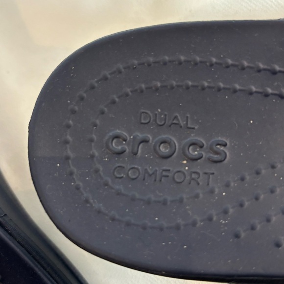 CROCS Sz 10 Monterey Sandals Slip On Front Toe Post Comfort Sole Slides - Picture 4 of 7